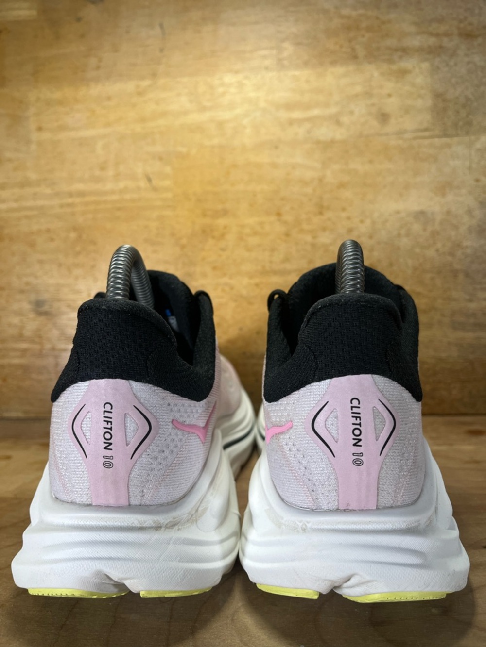 Hoka One One Clifton 10 REFLECTIVE Womens Size 7.5 Running Shoes Sneakers Pink - Picture 5 of 12
